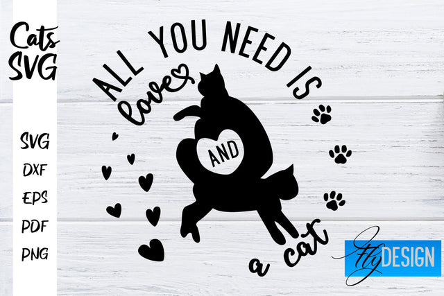 Cats SVG | Funny Cat Sayings SVG | Cat Quotes Design SVG Fly Design 