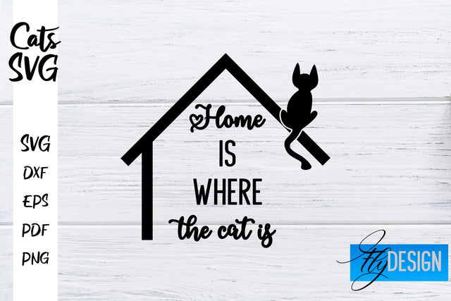 Cats SVG | Funny Cat Sayings SVG | Cat Quotes Design SVG Fly Design 