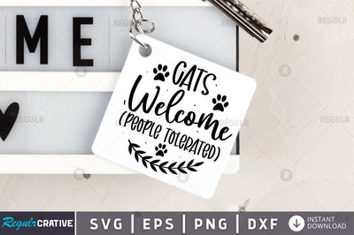 Cats welcome people SVG SVG Regulrcrative 