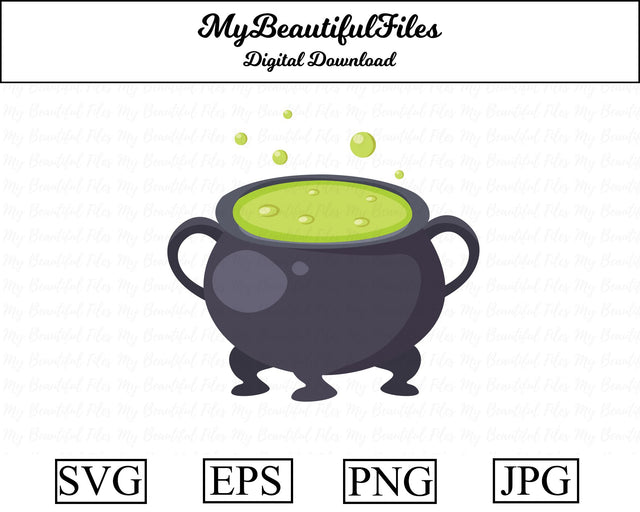 cauldron - halloween SVG MyBeautifulFiles 
