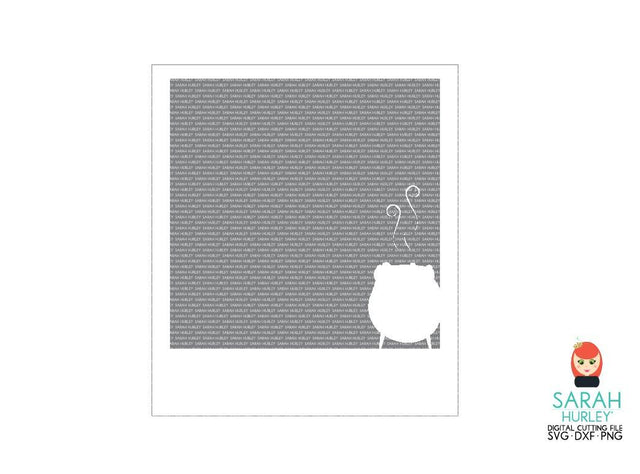 Cauldron Polaroid SVG Sarah Hurley 