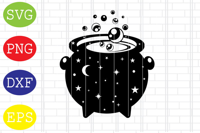 Cauldron Svg, Halloween Svg, Fall Svg, Autumn Svg, Ghost Svg SVG DigitalSvgFiles 