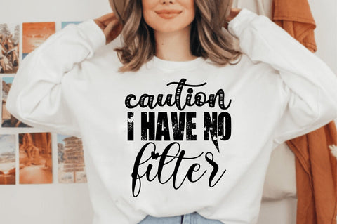 Caution I Have No Filter svg SVG orpitasn 