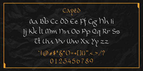 Cayed Font Allouse.Studio 