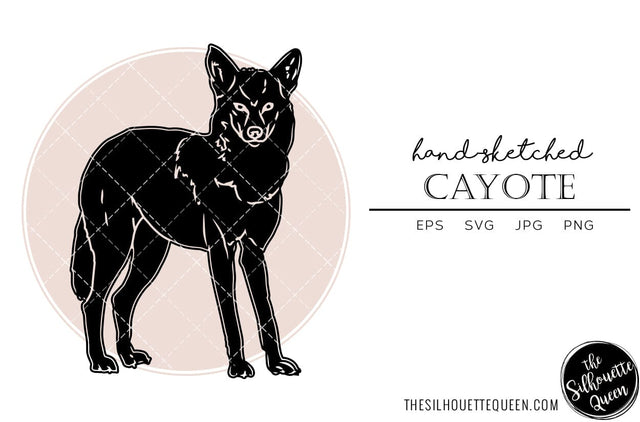 Cayote Sketch Vector SVG Loveleen Kaur 