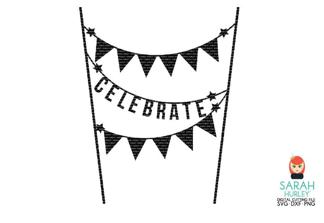 Celebrate Banner SVG Sarah Hurley 