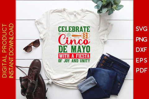 Celebrate Cinco De Mayo With A Fiesta Of Joy And Unity SVG PNG PDF Cut File SVG Creativedesigntee 