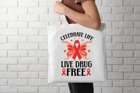 Celebrate life live drug free SVG SVG DESIGNISTIC 