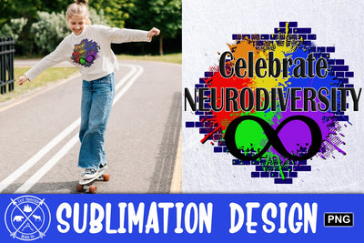 Celebrate neurodiversity Sublimation Graphic Sublimation Last Frontier Design Co. 