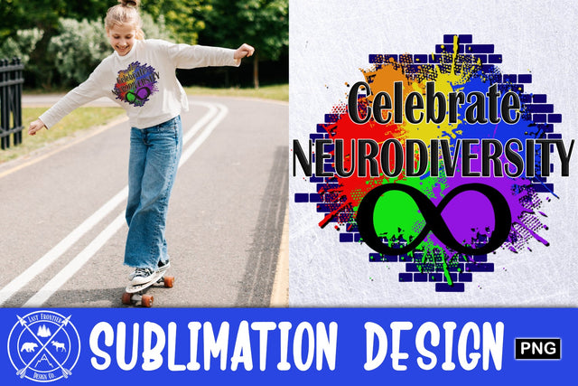 Celebrate neurodiversity Sublimation Graphic Sublimation Last Frontier Design Co. 