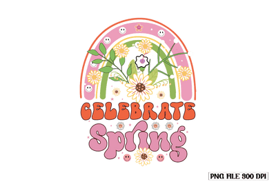 Celebrate Spring-01 sublimation design Sublimation designmaster24 