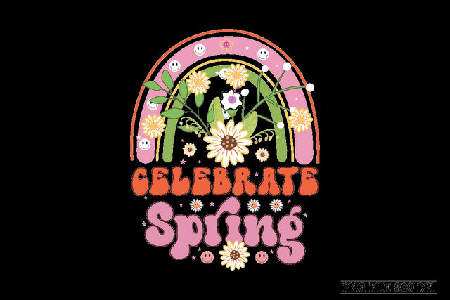 Celebrate Spring-01 sublimation design Sublimation designmaster24 