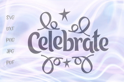 Celebrate Winter Holidays SVG, PNG, DXF, PDF, JPG SVG Digitals by Hanna 