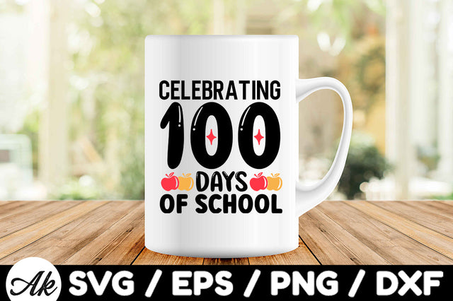 Celebrating 100 days of school svg SVG akazaddesign 