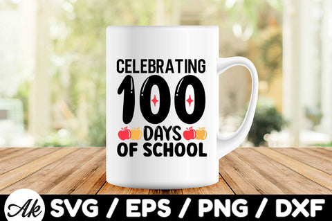 Celebrating 100 days of school svg SVG akazaddesign 