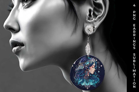 Celestial Boho Charms - Star Gazer Earrings PNG Bundle Sublimation Sintegra 