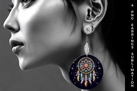 Celestial Dreams - Sublimation Earrings Design Bundle Sublimation Sintegra 