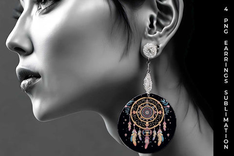 Celestial Dreams - Sublimation Earrings Design Bundle Sublimation Sintegra 