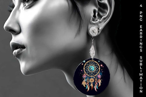 Celestial Dreams - Sublimation Earrings Design Bundle Sublimation Sintegra 