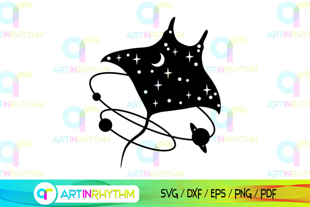 Celestial Manta ray svg, Sea creature svg SVG Artinrhythm shop 