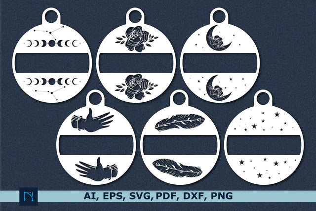 celestial Name Ornament laser cut bundle SVG MD JOYNAL ABDIN 