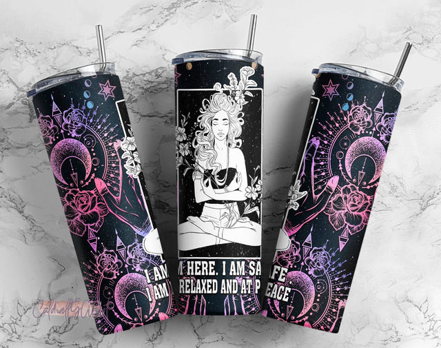 Celestial Positive Affirmations Tumbler Design Sublimation Designs Downloads - Skinny 20oz - PNG 2022 Sublimation CaldwellArt 