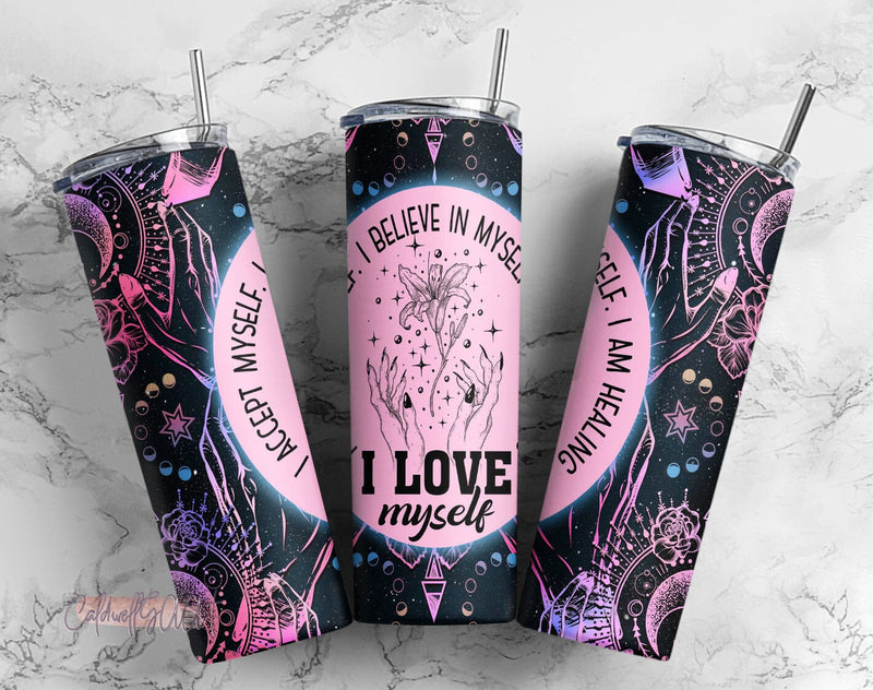 Celestial Positive Affirmations Tumbler DesignSublimation Designs Downloads - Skinny 20oz - PNG 2022 Sublimation CaldwellArt 