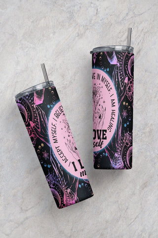 Celestial Positive Affirmations Tumbler DesignSublimation Designs Downloads - Skinny 20oz - PNG 2022 Sublimation CaldwellArt 