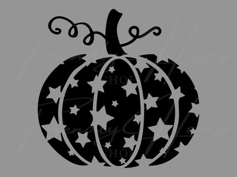 Celestial Pumpkin SVG | Pumpkin with Stars SVG SVG Friendly Henry 