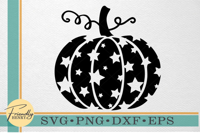 Celestial Pumpkin SVG | Pumpkin with Stars SVG SVG Friendly Henry 