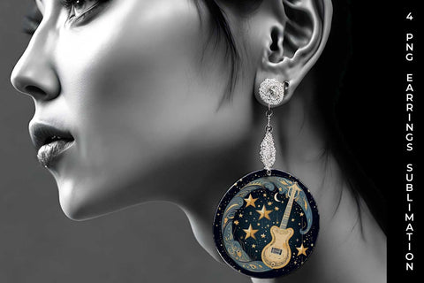 Celestial Serenade - Boho Earrings Sublimation Bundle Sublimation Sintegra 