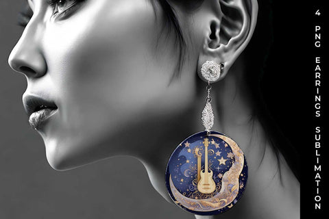 Celestial Serenade - Boho Earrings Sublimation Bundle Sublimation Sintegra 