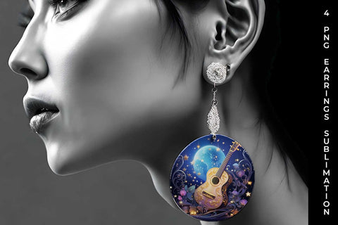 Celestial Serenade - Boho Earrings Sublimation Bundle Sublimation Sintegra 