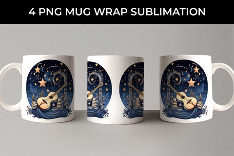 Celestial Serenade - Boho Mug Wrap Sublimation Bundle Sublimation Sintegra 