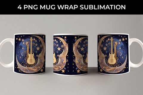 Celestial Serenade - Boho Mug Wrap Sublimation Bundle Sublimation Sintegra 