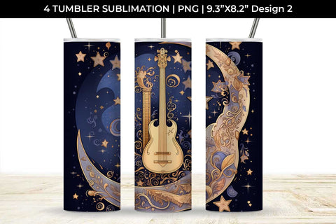 Celestial Serenade - Boho Tumbler Wrap Bundle Sublimation Sintegra 
