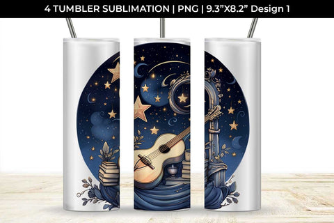 Celestial Serenade - Boho Tumbler Wrap Bundle Sublimation Sintegra 