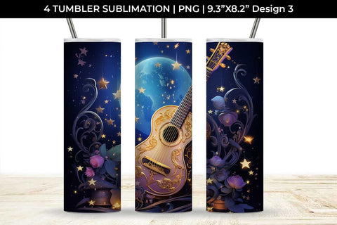 Celestial Serenade - Boho Tumbler Wrap Bundle Sublimation Sintegra 