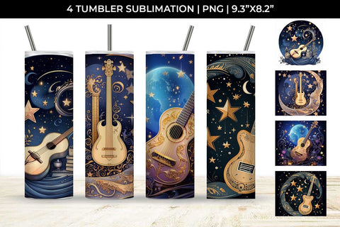 Celestial Serenade - Boho Tumbler Wrap Bundle Sublimation Sintegra 