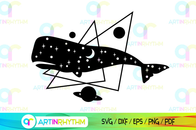 Celestial sperm whale svg, Sea creature SVG Artinrhythm shop 