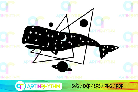 Celestial sperm whale svg, Sea creature SVG Artinrhythm shop 