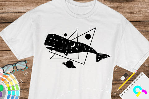 Celestial sperm whale svg, Sea creature SVG Artinrhythm shop 