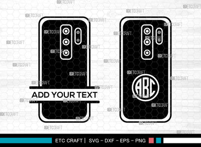 Cell Phone Monogram SVG, Circle Monogram Svg, Smart Phone Svg, Mobile Phone Svg, Old Cell Phone Svg, Retro Cell Phone Svg, Cell Phone SVG ETC Craft 
