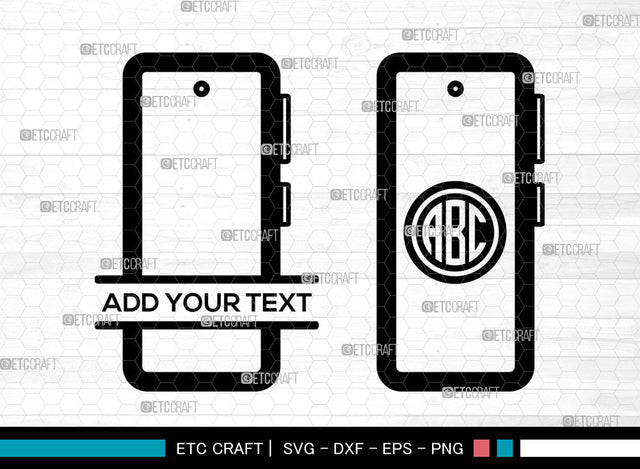 Cell Phone Monogram SVG, Circle Monogram Svg, Smart Phone Svg, Mobile Phone Svg, Old Cell Phone Svg, Retro Cell Phone Svg, Cell Phone SVG ETC Craft 
