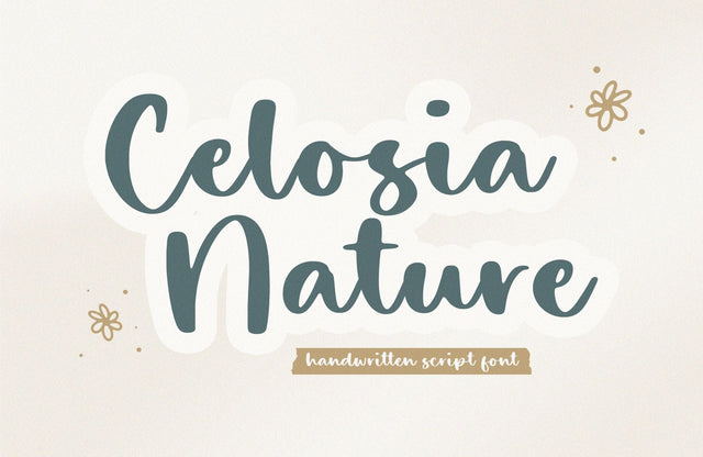 Celosia Nature Font Timur type 