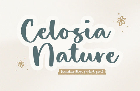 Celosia Nature Font Timur type 