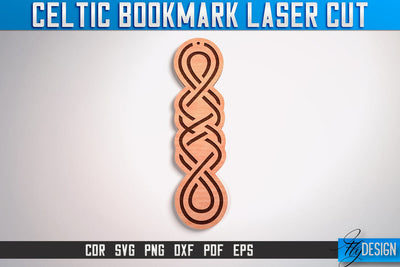 Celtic Bookmark Laser Cut SVG | Bookmark Laser Cut SVG Design | CNC Files SVG Fly Design 