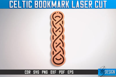 Celtic Bookmark Laser Cut SVG | Bookmark Laser Cut SVG Design | CNC Files SVG Fly Design 