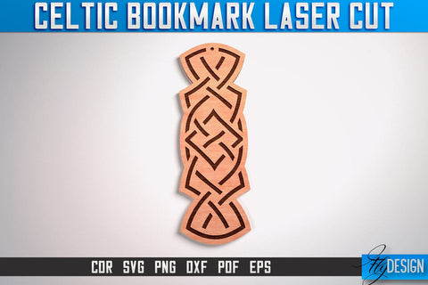 Celtic Bookmark Laser Cut SVG | Bookmark Laser Cut SVG Design | CNC Files SVG Fly Design 