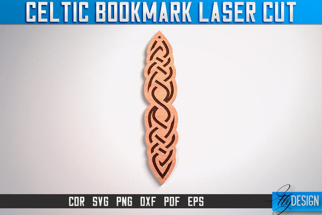 Celtic Bookmark Laser Cut SVG | Bookmark Laser Cut SVG Design | CNC Files SVG Fly Design 